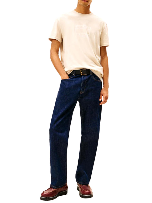 Tommy Hilfiger T-shirt Uomo Mod. DM0DM22317 ABY Beige