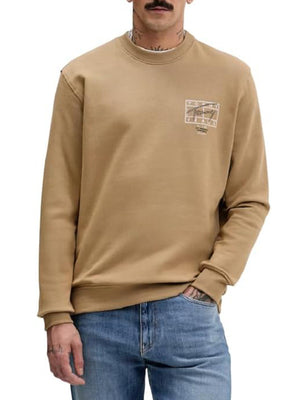 Tommy Hilfiger Felpa Girocollo Uomo Mod. DM0DM22366 AEN Beige