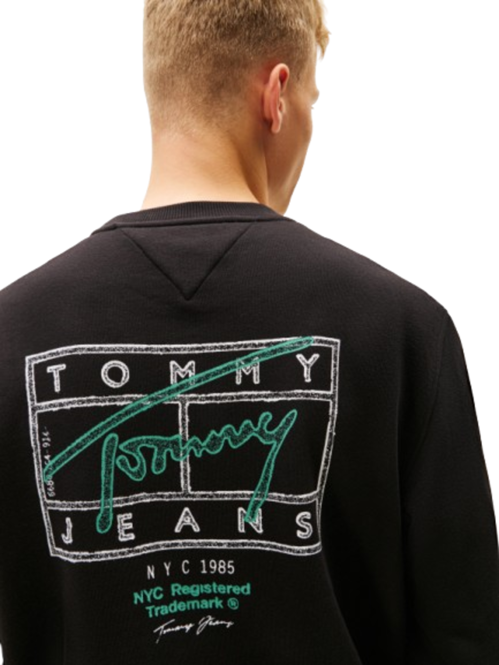 Tommy Hilfiger Felpa G Uomo Mod. DM0DM22366 BDS Nero
