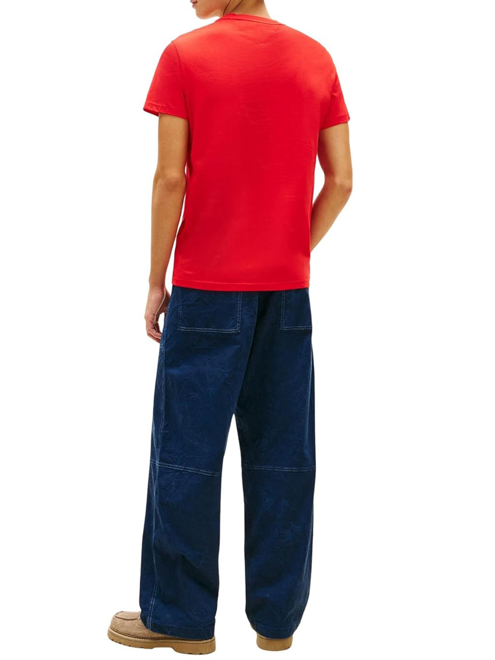 Tommy Hilfiger T-shirt Uomo Mod. DM0DM22538 XL8 Rosso