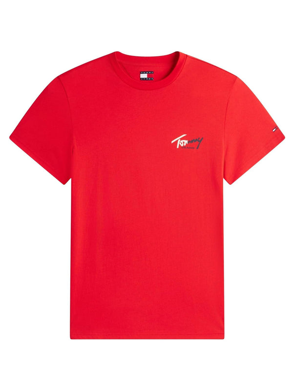 Tommy Hilfiger T-shirt Uomo Mod. DM0DM22538 XL8 Rosso
