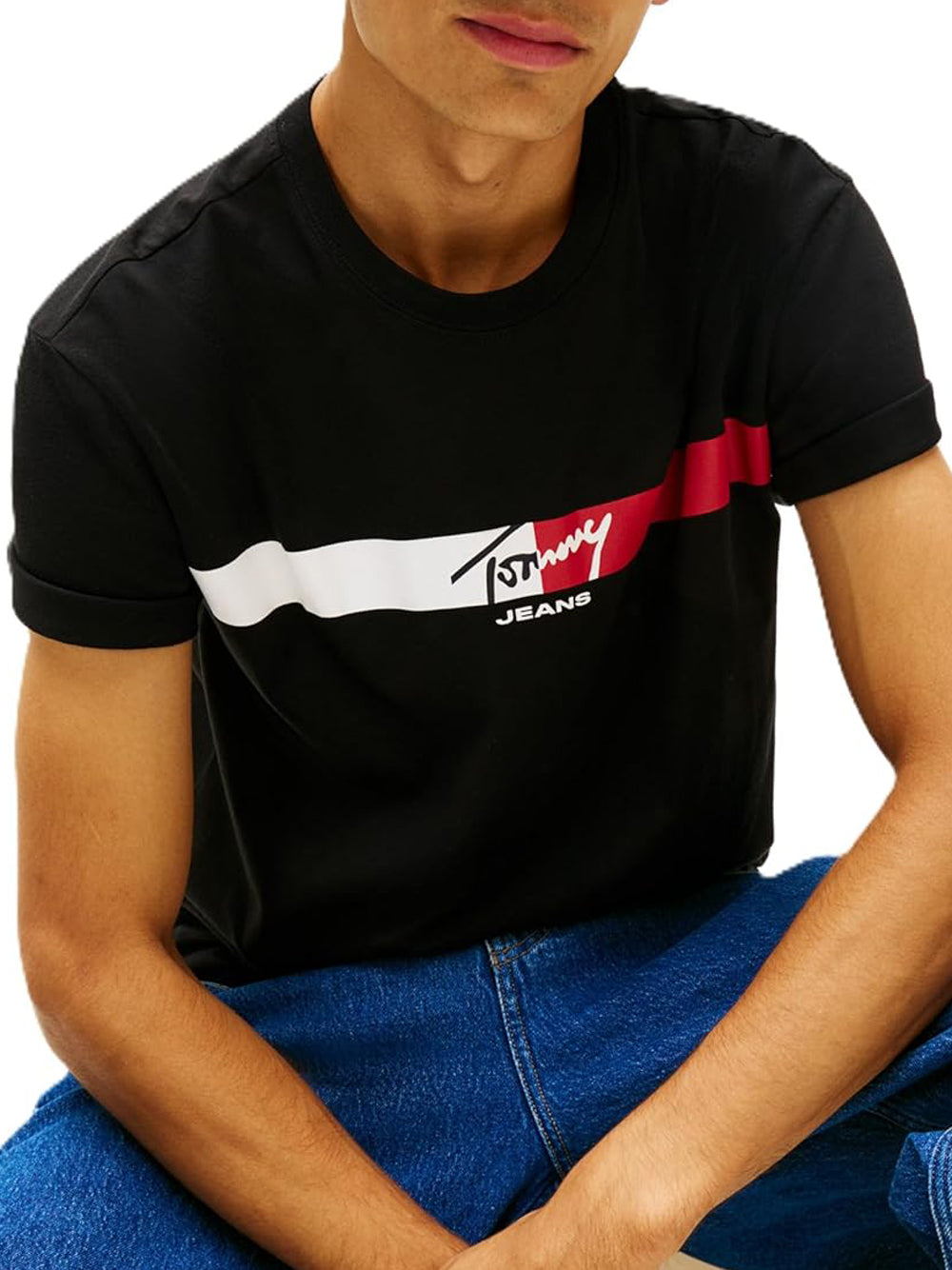 Tommy Hilfiger T-shirt Uomo Mod. DM0DM22539 BDS Nero