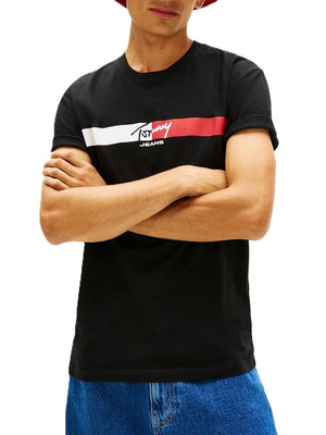 Tommy Hilfiger T-shirt Uomo Mod. DM0DM22539 BDS Nero