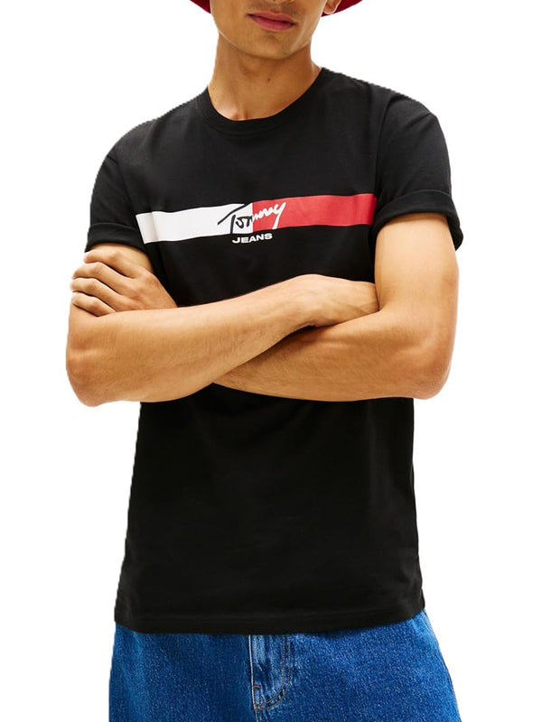 Tommy Hilfiger T-shirt Uomo Mod. DM0DM22539 BDS Nero
