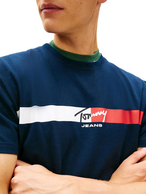 Tommy Hilfiger T-shirt Uomo Mod. DM0DM22539 C1G Blu