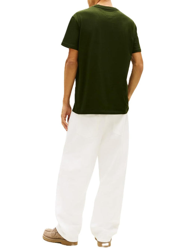 Tommy Hilfiger T-shirt Uomo Mod. DM0DM22539 M0H Verde