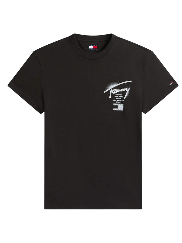 Tommy Hilfiger T-shirt Uomo Mod. DM0DM22553 BDS Nero