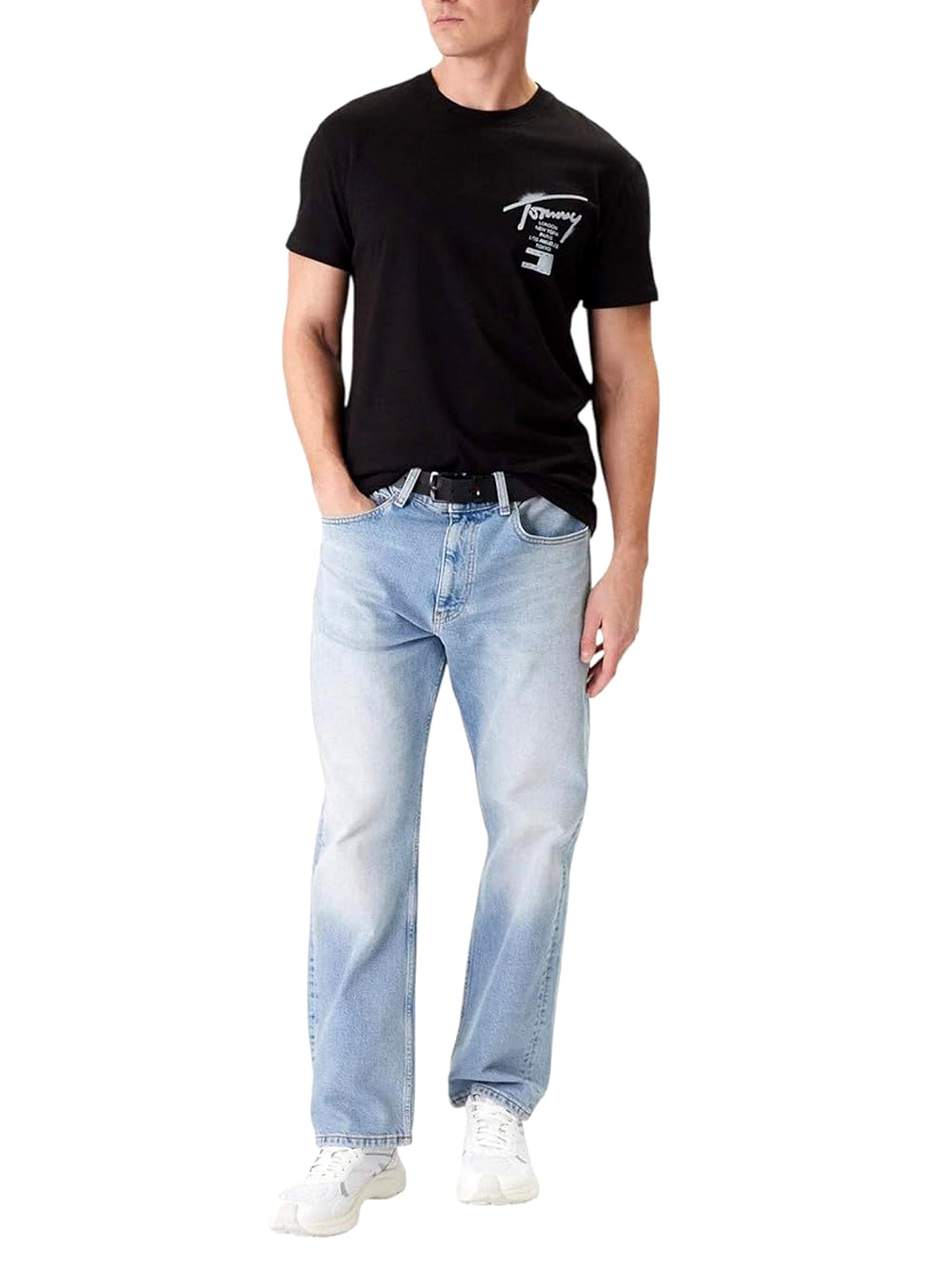 Tommy Hilfiger T-shirt Uomo Mod. DM0DM22553 BDS Nero