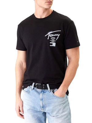 Tommy Hilfiger T-shirt Uomo Mod. DM0DM22553 BDS Nero