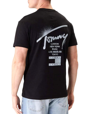 Tommy Hilfiger T-shirt Uomo Mod. DM0DM22553 BDS Nero