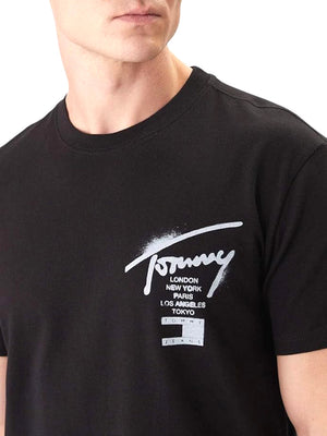 Tommy Hilfiger T-shirt Uomo Mod. DM0DM22553 BDS Nero