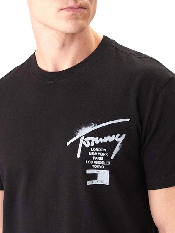 Tommy Hilfiger T-shirt Uomo Mod. DM0DM22553 BDS Nero