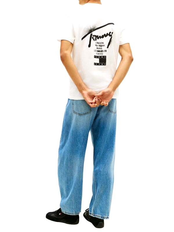 Tommy Hilfiger T-shirt Uomo Mod. DM0DM22553 YBL Bianco
