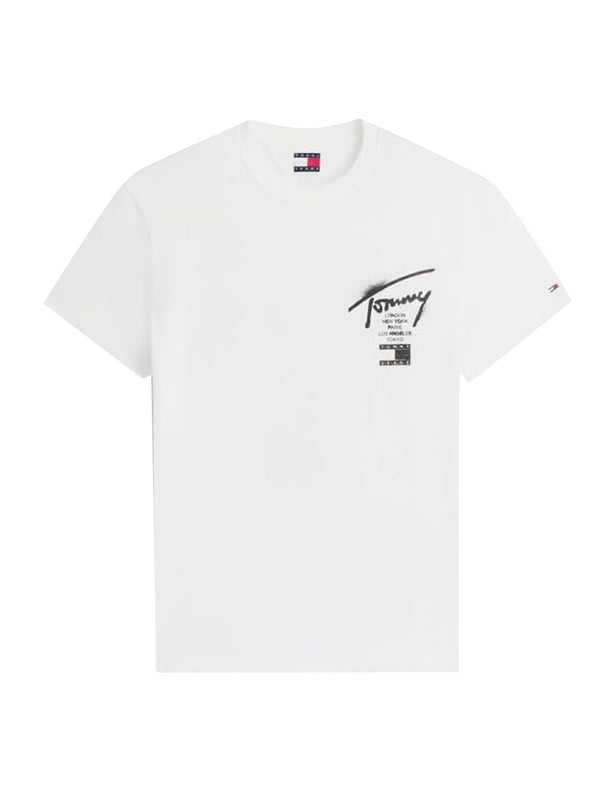 Tommy Hilfiger T-shirt Uomo Mod. DM0DM22553 YBL Bianco