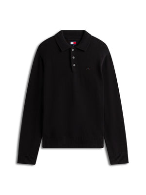 Tommy Hilfiger Polo M/L Uomo Mod. DM0DM22647 BDS Nero