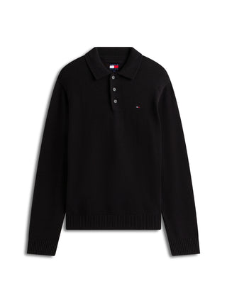 Tommy Hilfiger Polo M/L Uomo Mod. DM0DM22647 BDS Nero