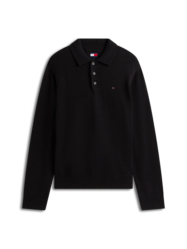Tommy Hilfiger Polo M/L Uomo Mod. DM0DM22647 BDS Nero