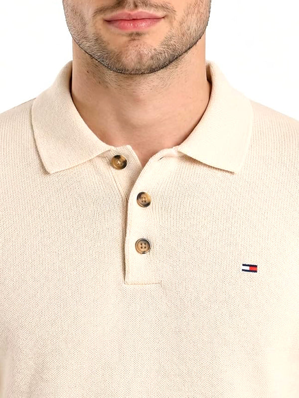 Tommy Hilfiger Polo Manica Lunga Uomo Mod. DM0DM22647 YBH Bianco