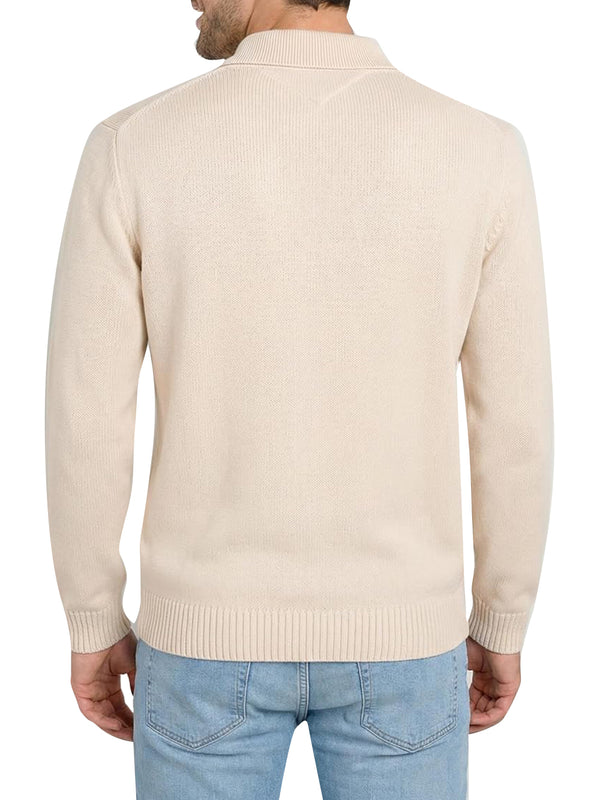 Tommy Hilfiger Polo Manica Lunga Uomo Mod. DM0DM22647 YBH Bianco