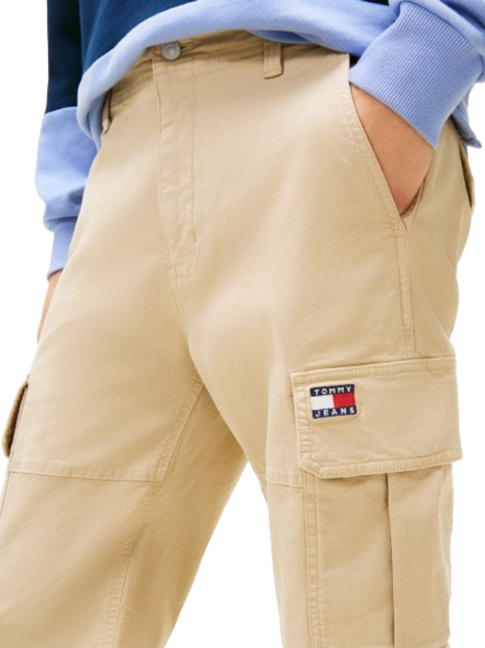 Tommy Hilfiger Pantalone Cargo Uomo Mod. DM0DM22651 ABY Beige