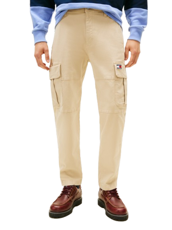 Tommy Hilfiger Pantalone Cargo Uomo Mod. DM0DM22651 ABY Beige