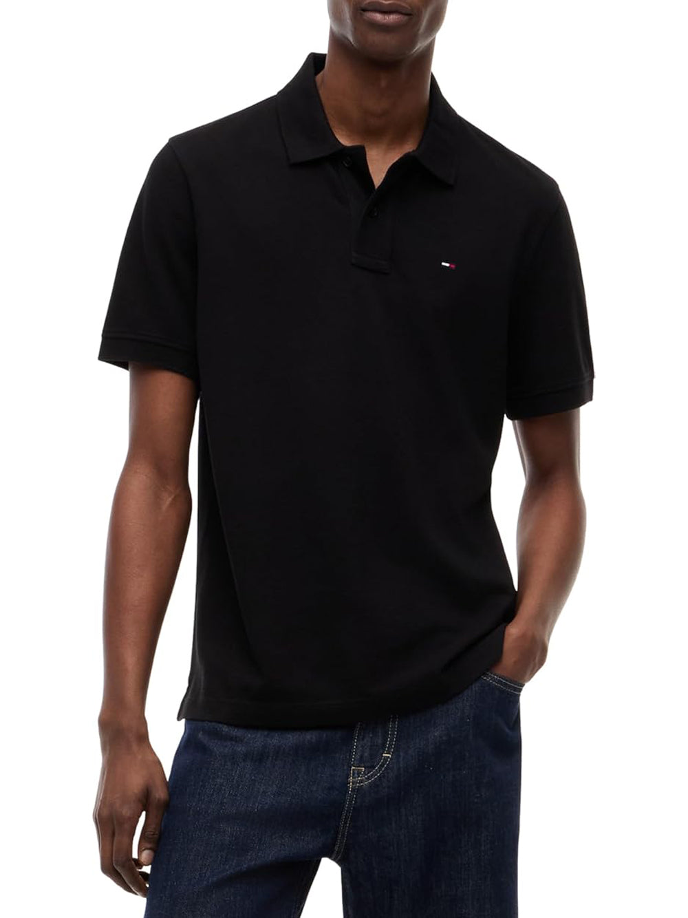 Tommy Hilfiger Polo M/C Uomo Mod. DM0DM22711 BDS Nero