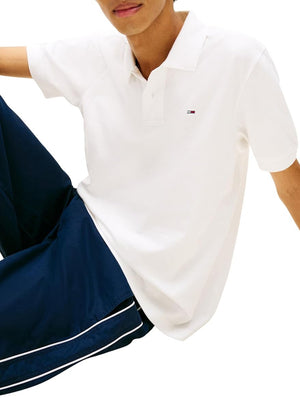Tommy Hilfiger Polo Manica Corta Uomo Mod. DM0DM22711 YBL Bianco