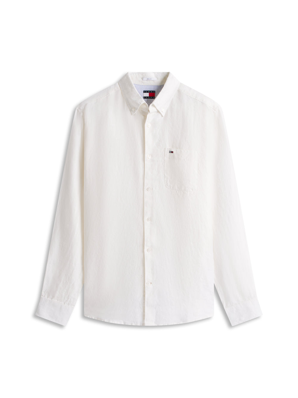 Tommy Hilfiger Camicia m/l Uomo Mod. DM0DM22760 YBL Bianco