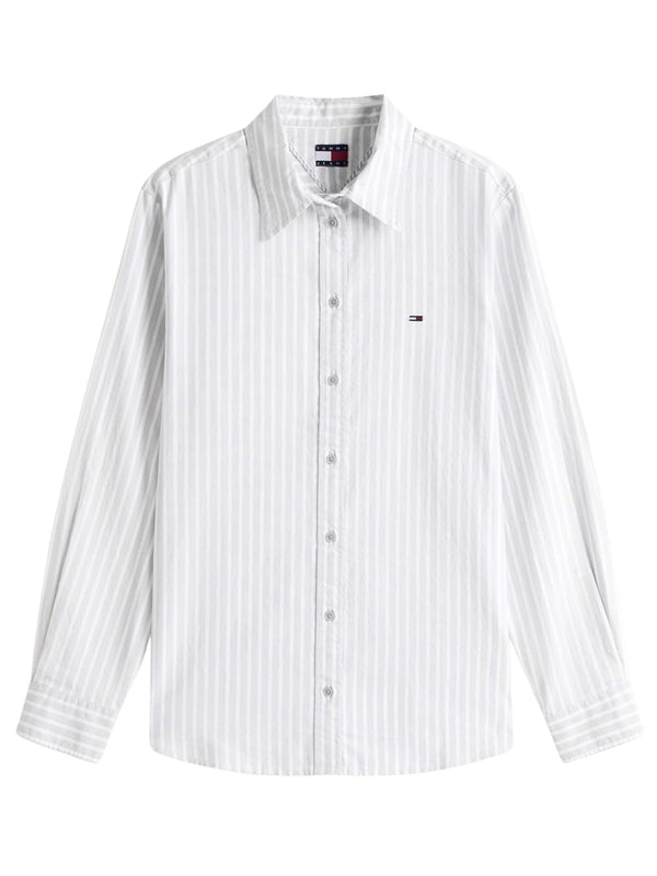 Tommy Hilfiger Camicia Manica Lunga Donna Mod. DW0DW19890 C5U Celeste