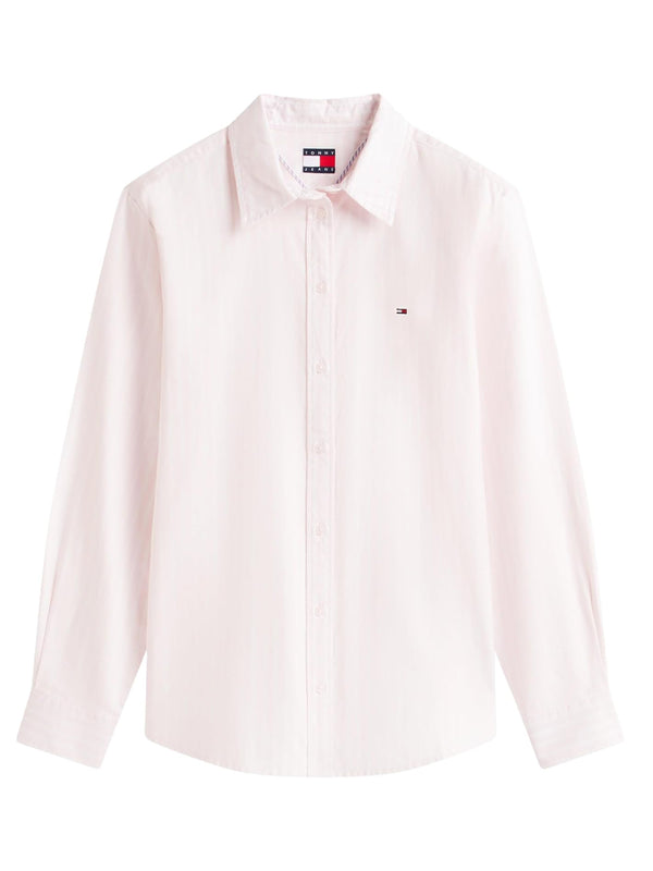 Tommy Hilfiger Camicia Manica Lunga Donna Mod. DW0DW19890 TOG Rosa
