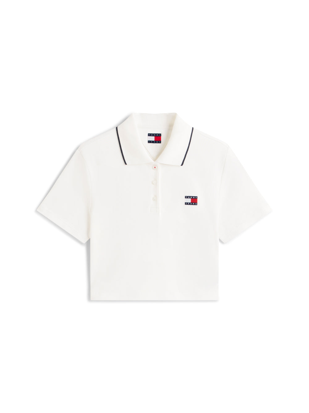 Tommy Hilfiger Polo M/C Donna Mod. DW0DW21363 YBL Bianco