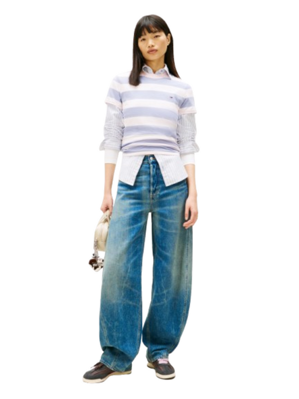 Tommy Hilfiger T-shirt Donna Mod. DW0DW21834 0EN Celeste