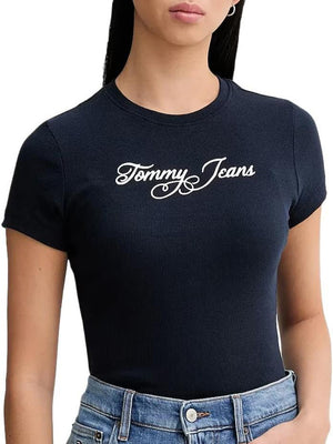 Tommy Hilfiger T-shirt Donna Mod. DW0DW21838 C1G Blu
