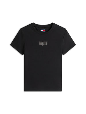 Tommy Hilfiger T-shirt Donna Mod. DW0DW21841 BDS Nero