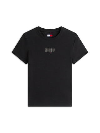 Tommy Hilfiger T-shirt Donna Mod. DW0DW21841 BDS Nero