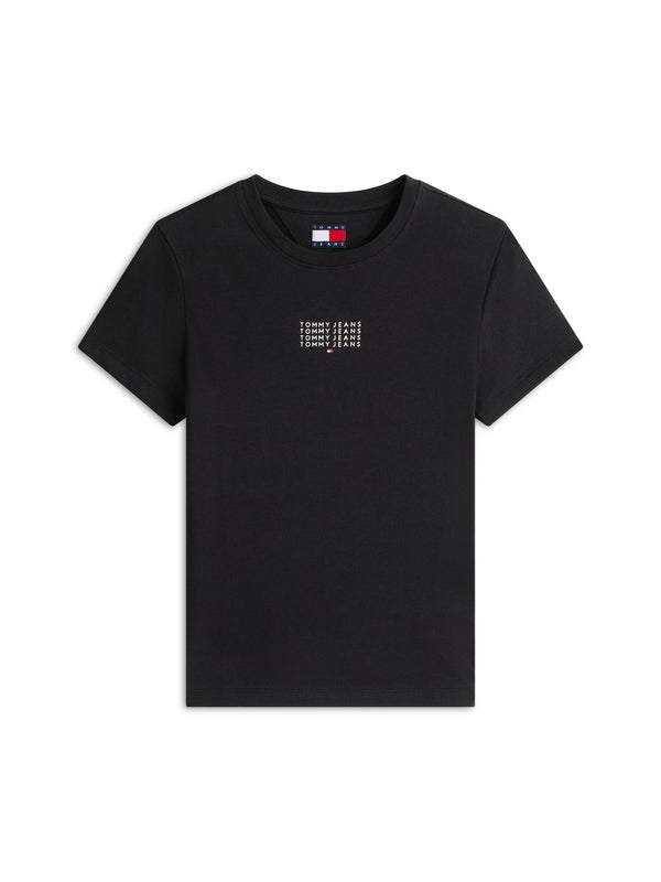 Tommy Hilfiger T-shirt Donna Mod. DW0DW21841 BDS Nero