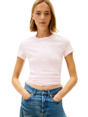 Tommy Hilfiger T-shirt Donna Mod. DW0DW21841 TOG Rosa