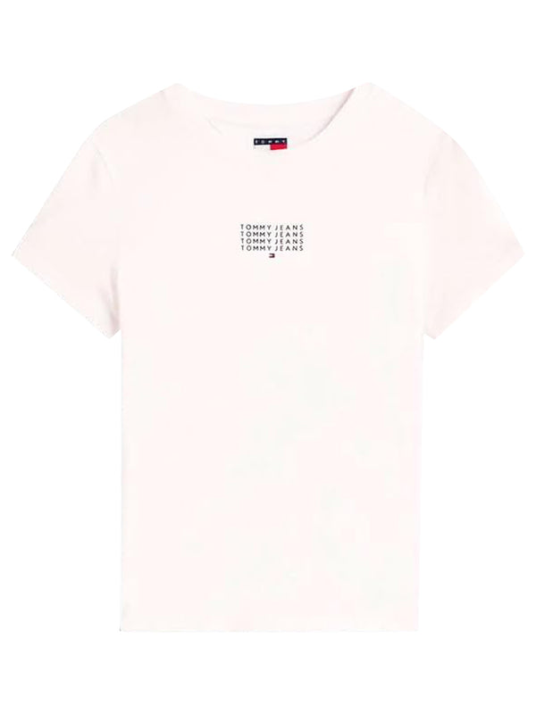 Tommy Hilfiger T-shirt Donna Mod. DW0DW21841 YBL Bianco