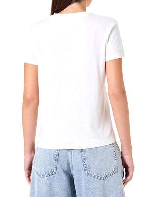 Tommy Hilfiger T-shirt Donna Mod. DW0DW21842 YBL Bianco