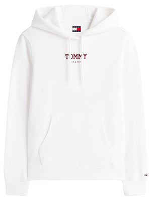 Tommy Hilfiger Felpa cappuccio Donna Mod. DW0DW21921 YBL Panna
