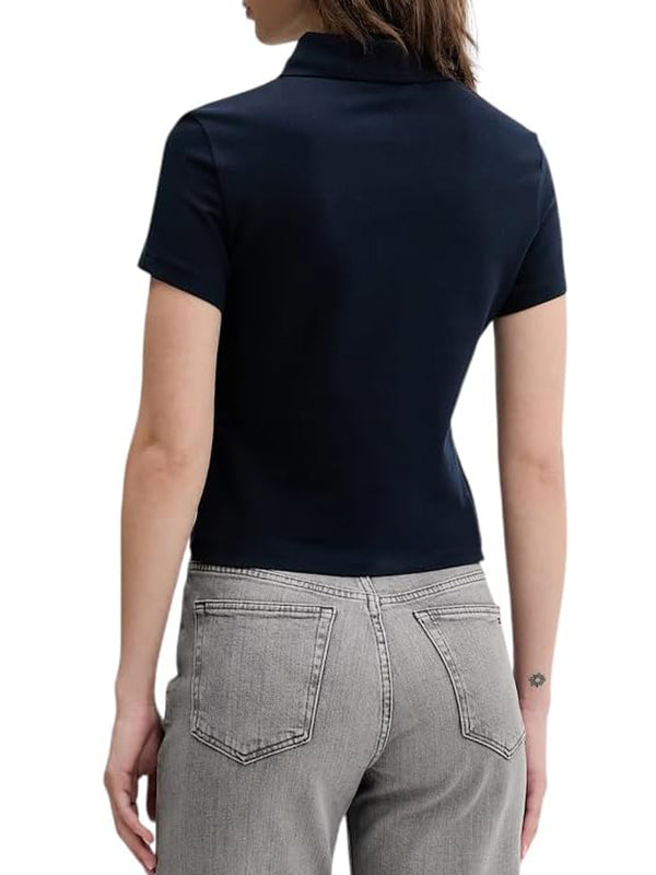 Tommy Hilfiger Polo Manica Corta Donna Mod. DW0DW21931 C1G Blu