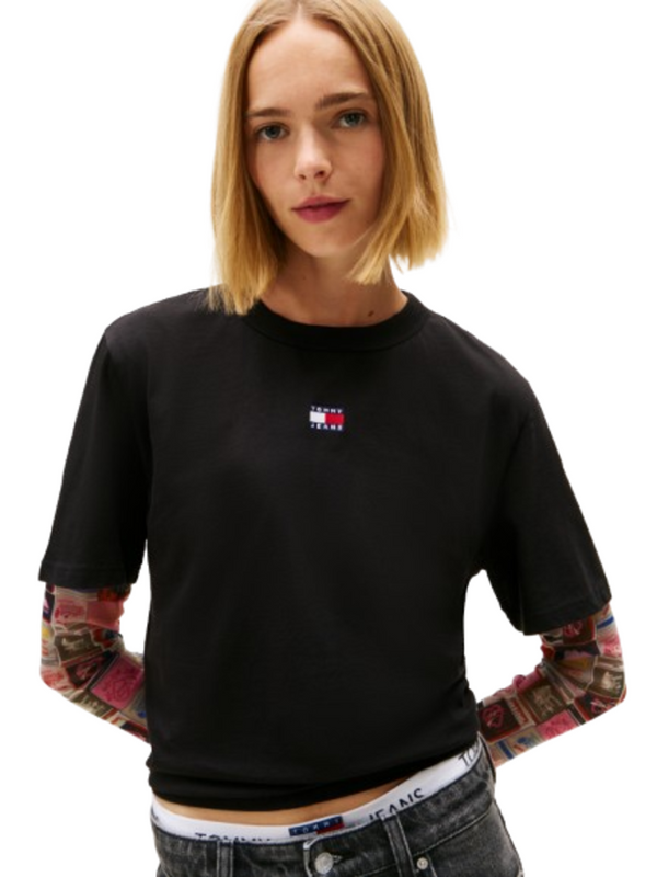 Tommy Hilfiger T-shirt Donna Mod. DW0DW22202 BDS Nero