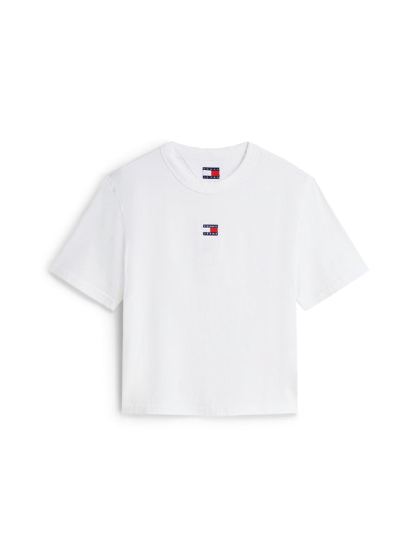Tommy Hilfiger T-shirt Donna Mod. DW0DW22202 YBL Bianco