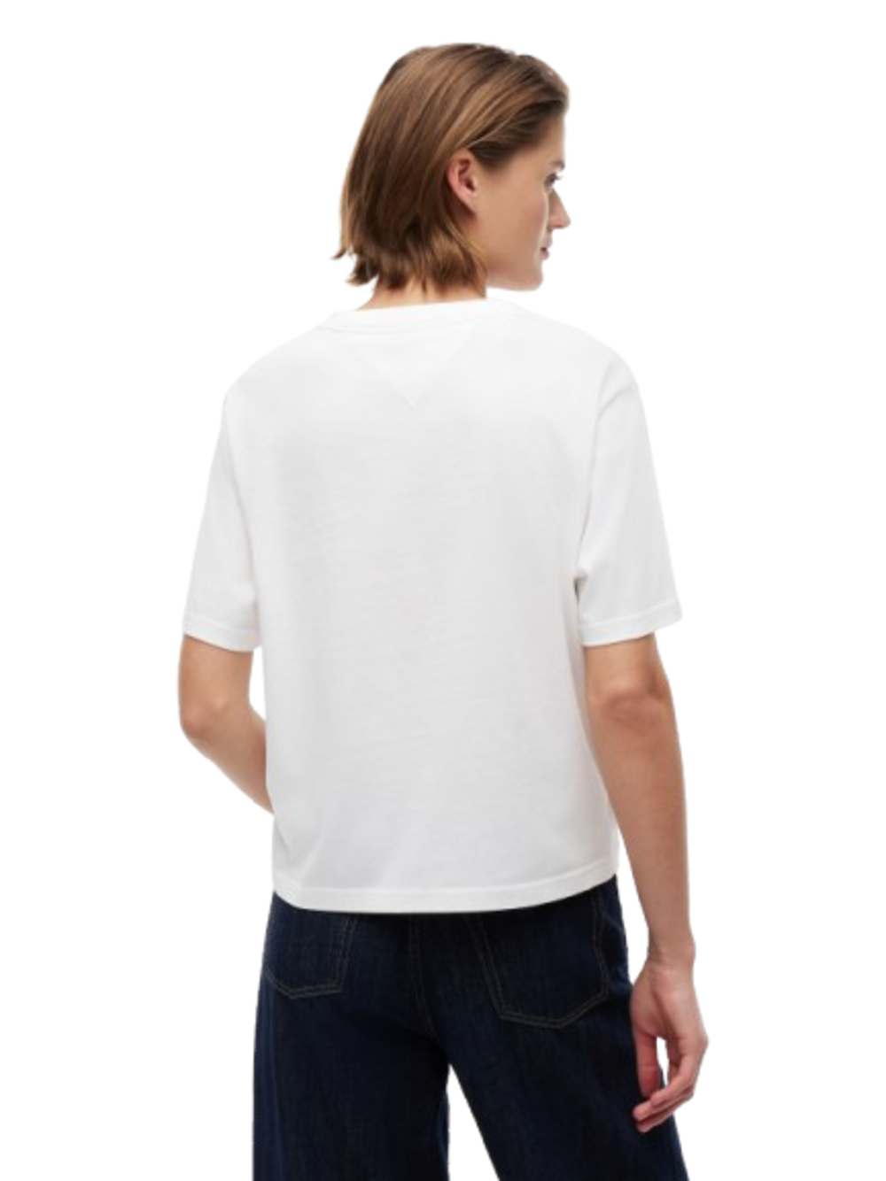 Tommy Hilfiger T-shirt Donna Mod. DW0DW22202 YBL Bianco