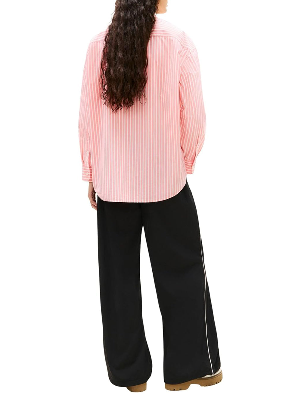 Tommy Hilfiger Camicia m/l Donna Mod. DW0DW22218 OD2 Rosso
