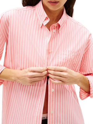 Tommy Hilfiger Camicia m/l Donna Mod. DW0DW22218 OD2 Rosso