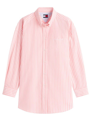 Tommy Hilfiger Camicia m/l Donna Mod. DW0DW22218 OD2 Rosso