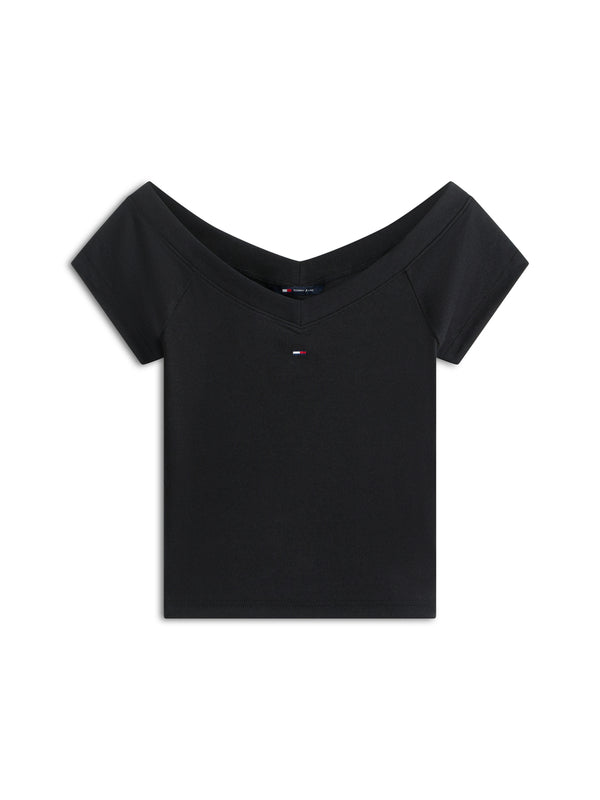 Tommy Hilfiger T-shirt Donna Mod. DW0DW22265 BDS Nero