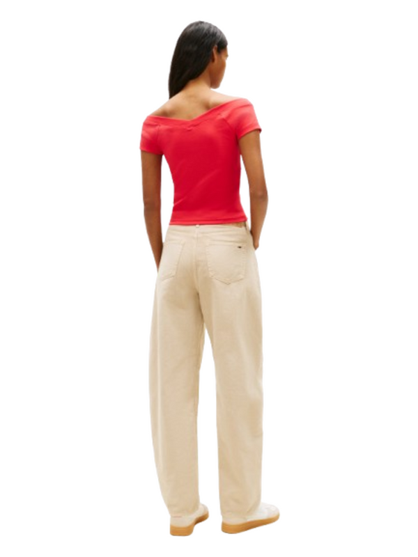 Tommy Hilfiger T-shirt Donna Mod. DW0DW22265 XK3 Rosso