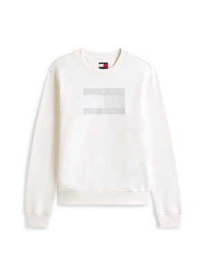 Tommy Hilfiger Felpa G Donna Mod. DW0DW22564 OK9 Panna